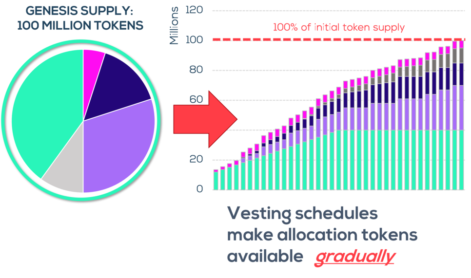 Token vesting explanation